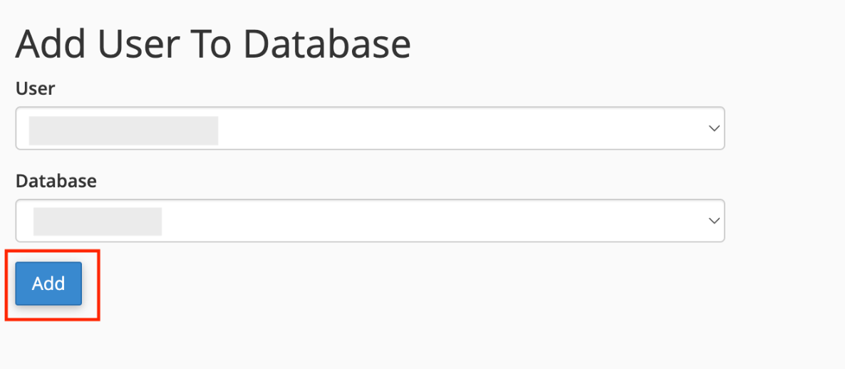 Add user to database