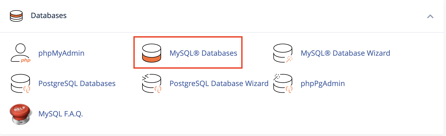 Select database