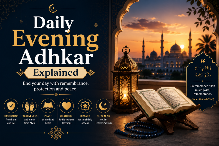 Daily Evening Adhkar Explained: Strengthen Your Faith Before Nightfall